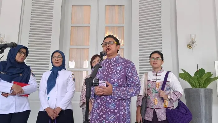 Dy Suharya,seusai bertemu dengan Gubernur Jakarta Pramono Anung di Balai Kota Jakarta